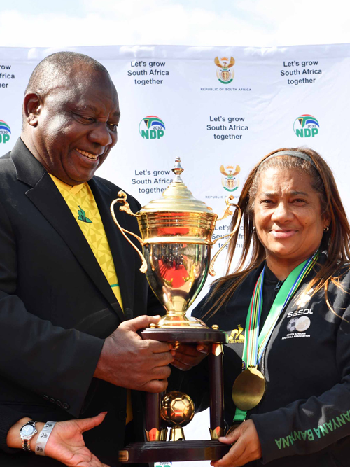 President Ramaphosa To Celebrate Historic Wafcon Triumph With Banyana